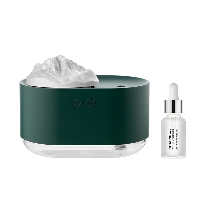 Humidificador USB silencioso con aromaterapia y pulverizador giratorio Iceberg