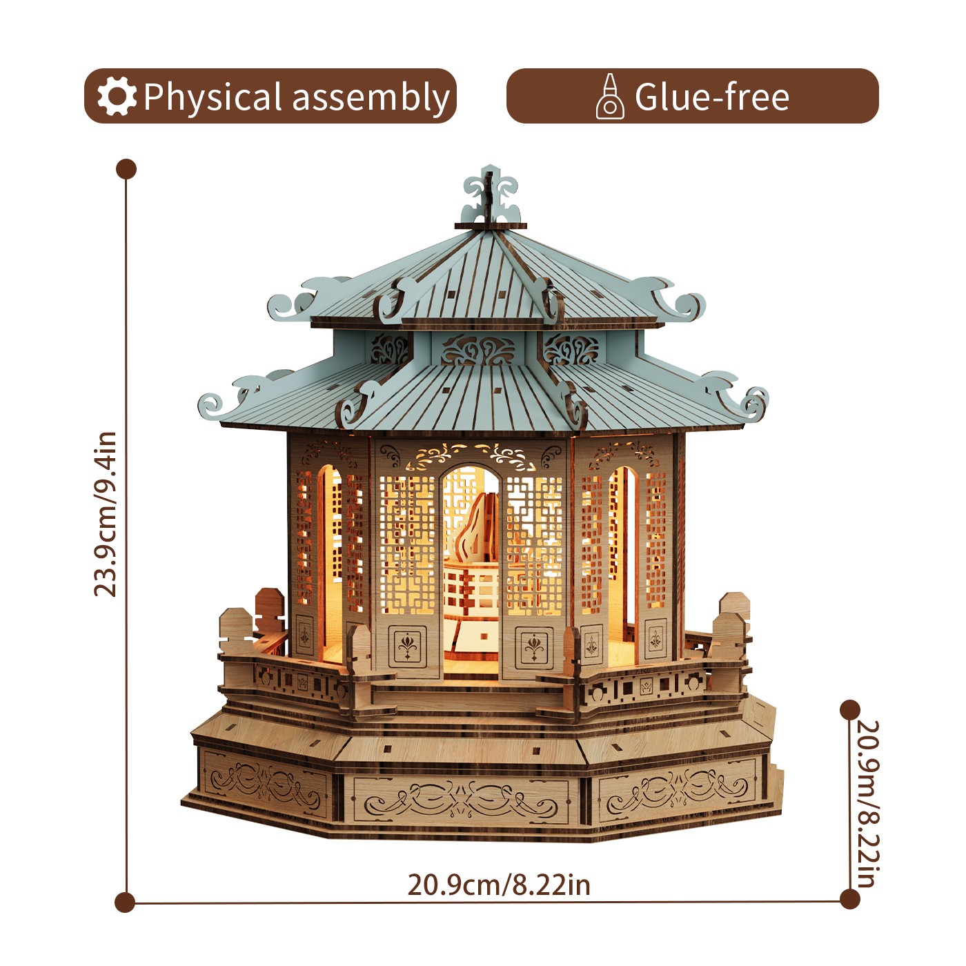 Luz de vela enjoyada