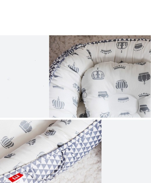 Cama portátil para bebé, plegable, extraíble, biónica, resistente a la presión.