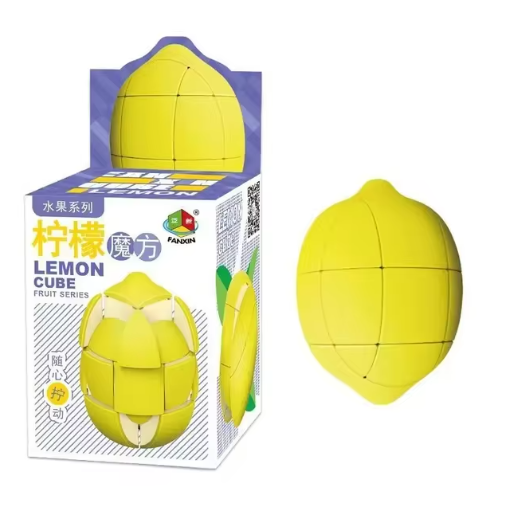 [Serie Fanxin Fruit Cube] Plátano, limón, melocotón y manzana