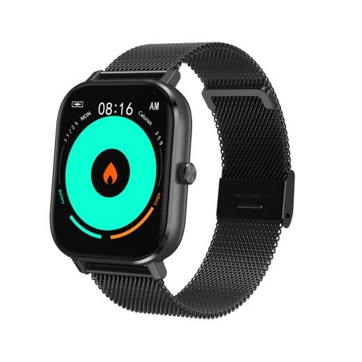 Pulsera inteligente con control remoto, frecuencia cardíaca, ECG, presión arterial, oxígeno en sangre y música.