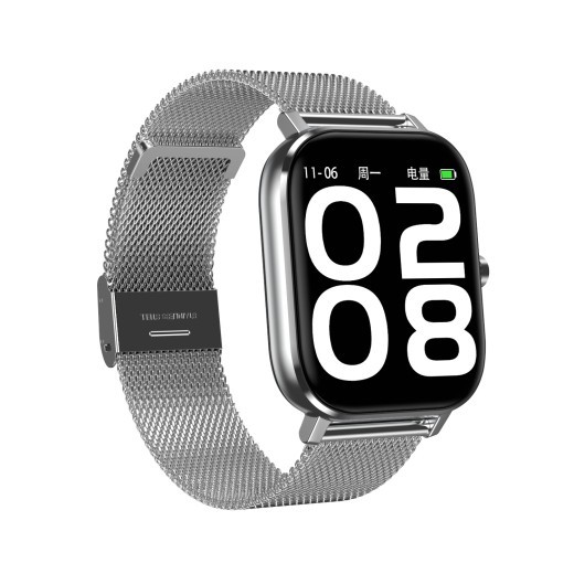 Pulsera inteligente con control remoto, frecuencia cardíaca, ECG, presión arterial, oxígeno en sangre y música.