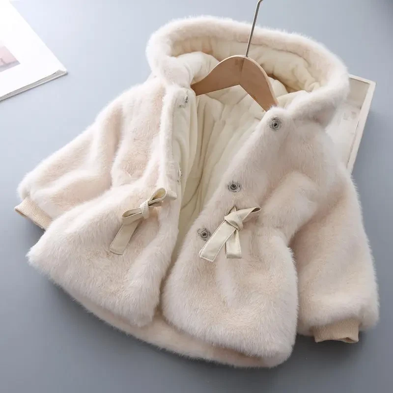 Ropa de invierno para bebés y niños, suéter de lana acolchado de terciopelo.