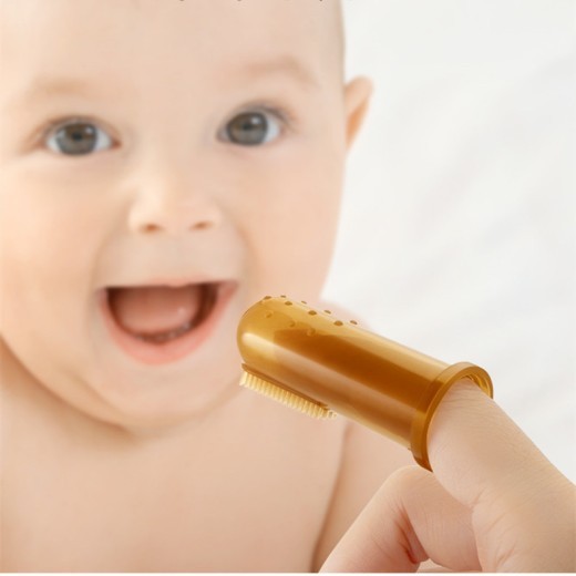 Cepillo de dientes de silicona para bebés
