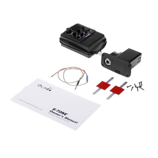 Pastilla de guitarra Cherub GT-6 Ecualizador de guitarra acústica Orificio de pastilla de guitarra folk