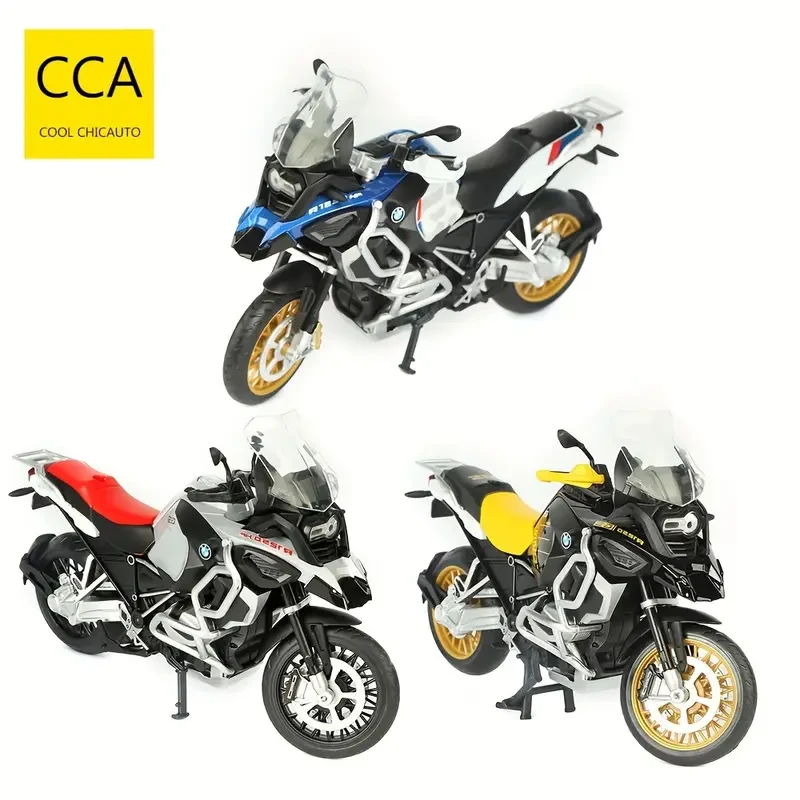 Réplica de BMW R1250GS de aleación a escala 1:12 de RMZ CITY, modelo de empuje, juguete para niños de 3 a 6 años, vehículo de exhibición coleccionable, regalo de cumpleaños para niños