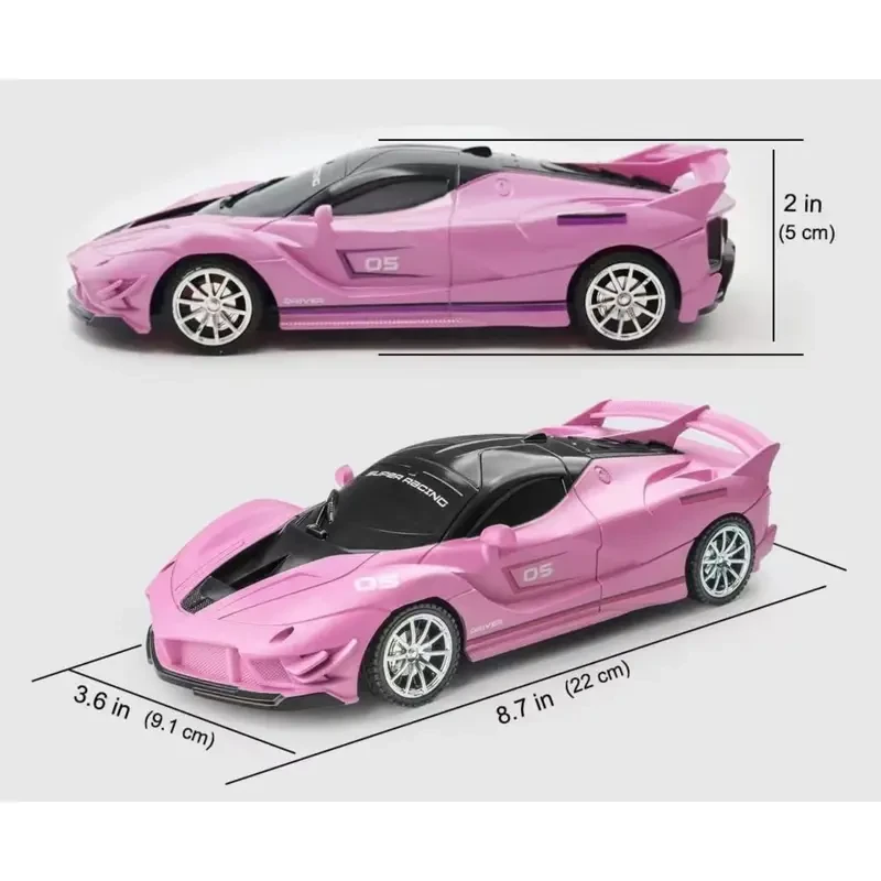 Coche teledirigido para niños, coche eléctrico de carreras, coche deportivo, coche de juguete, regalo de Halloween y Navidad.