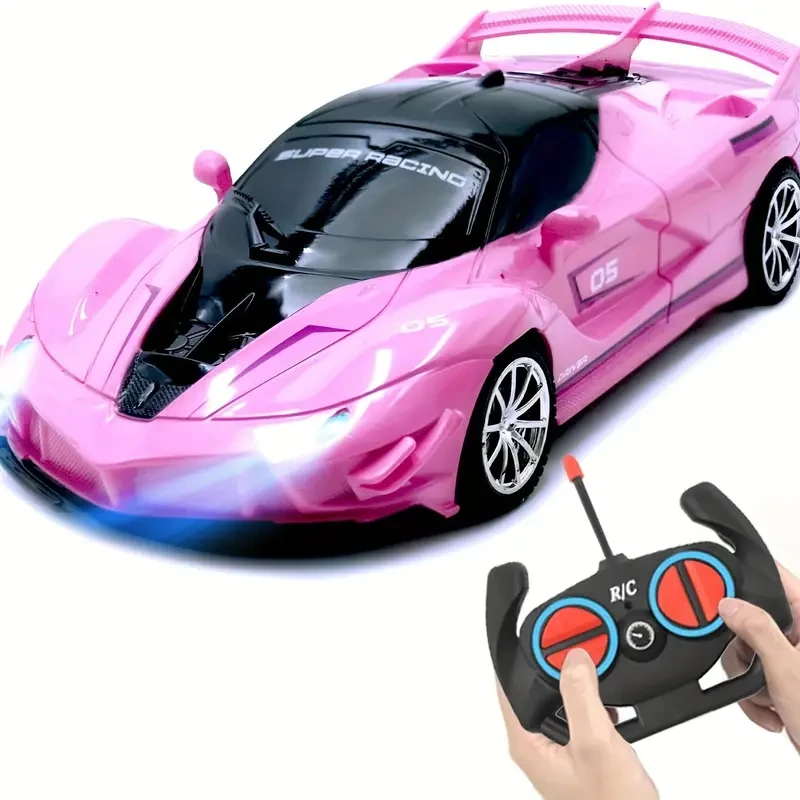 Coche teledirigido para niños, coche eléctrico de carreras, coche deportivo, coche de juguete, regalo de Halloween y Navidad.