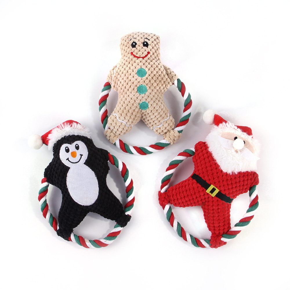 Juguetes de peluche navideños para mascotas Gnawaccompany And Vent