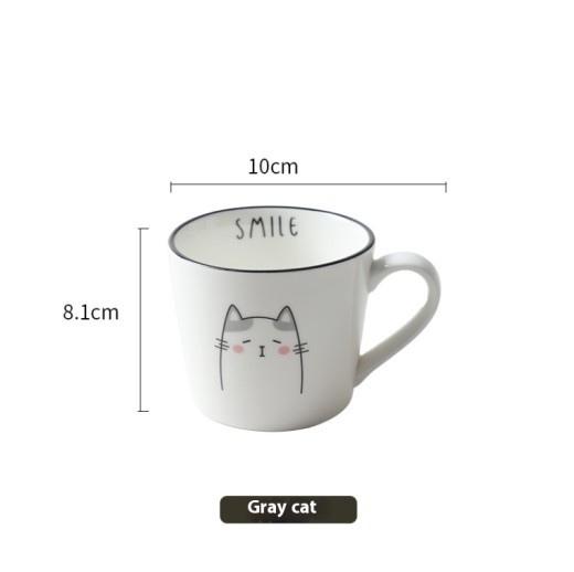 Taza de cerámica para desayuno, creativa, para beber agua, para parejas, con diseño de utensilios de cocina.