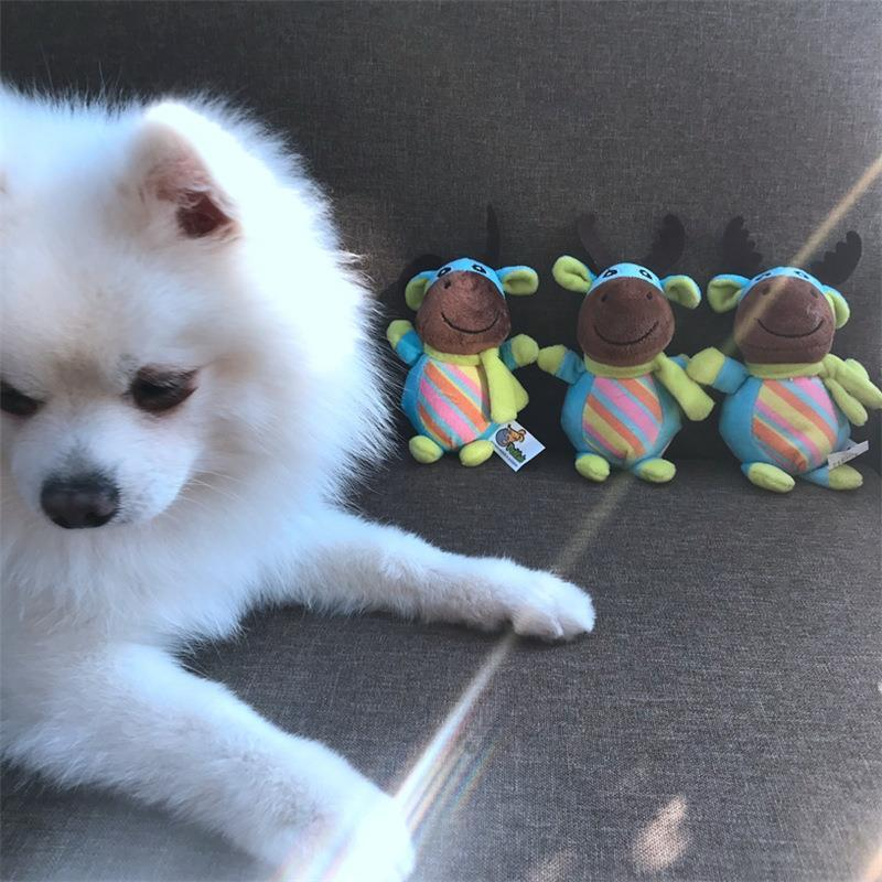 Lindos peluches navideños de ciervo y ratoncito