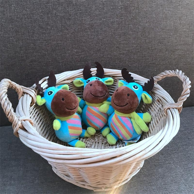 Lindos peluches navideños de ciervo y ratoncito