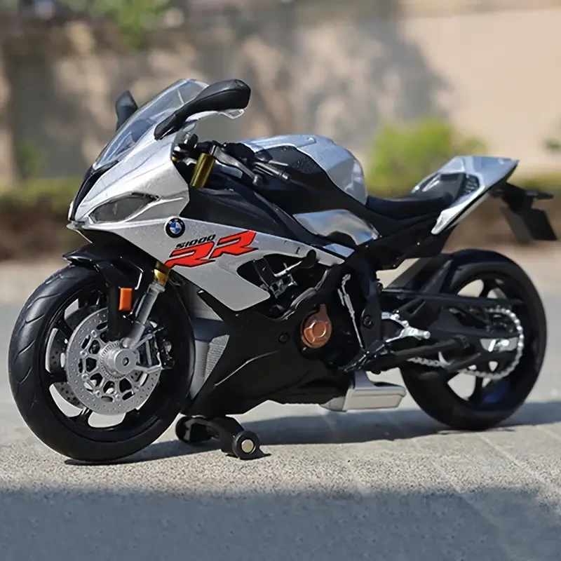 Modelo BMW S1000RR, juguete de motocicleta de aleación 1:12, motocicleta coleccionable, modelo de automóvil deslizante, juguete modelo de aleación, regalo de cumpleaños para amantes de las motocicletas, regalo de Navidad para entusiastas de los automóvile