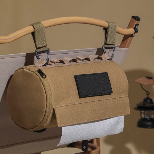 Almacenamiento de cinta para colgar en el bote de toallas de papel