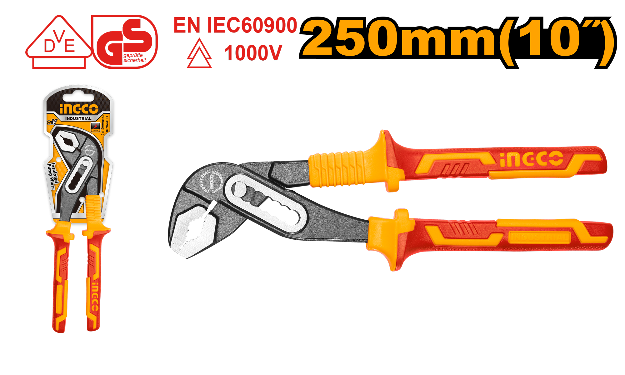 Alicates para bombas aisladas de 250 mm