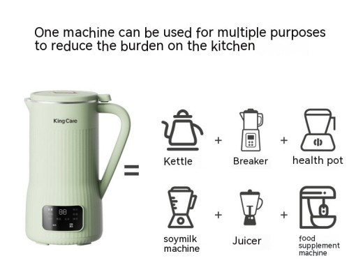 Mini máquina de leche de soja pequeña, modelo innovador, extractor de jugo automático sin filtro y con calefacción.