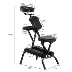 Silla de tatuaje portátil Silla de raspado Silla de masaje Silla de masaje plegable Silla de tatuaje plegable