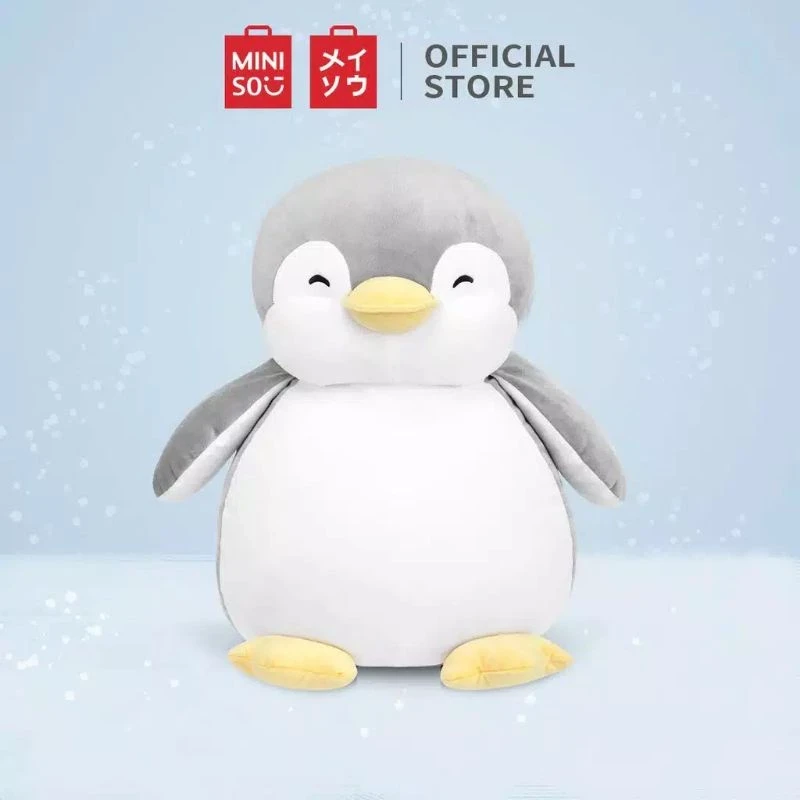 Muñeco de peluche de algodón PP, suave y bonito, de peluche peludo, de Ash Penguin, tamaño 40 cm, divertido y bonito.