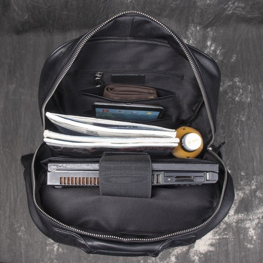 Bolso de cuero para hombre, mochila de viaje de gran capacidad