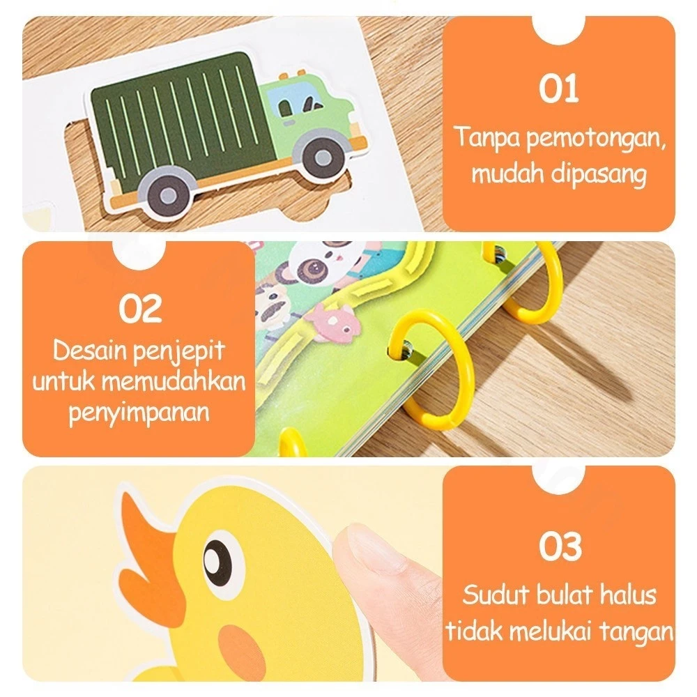 Libro tranquilo de 30 páginas Libro educativo Libro de actividades para niños Libro de actividades Montessori Libro educativo