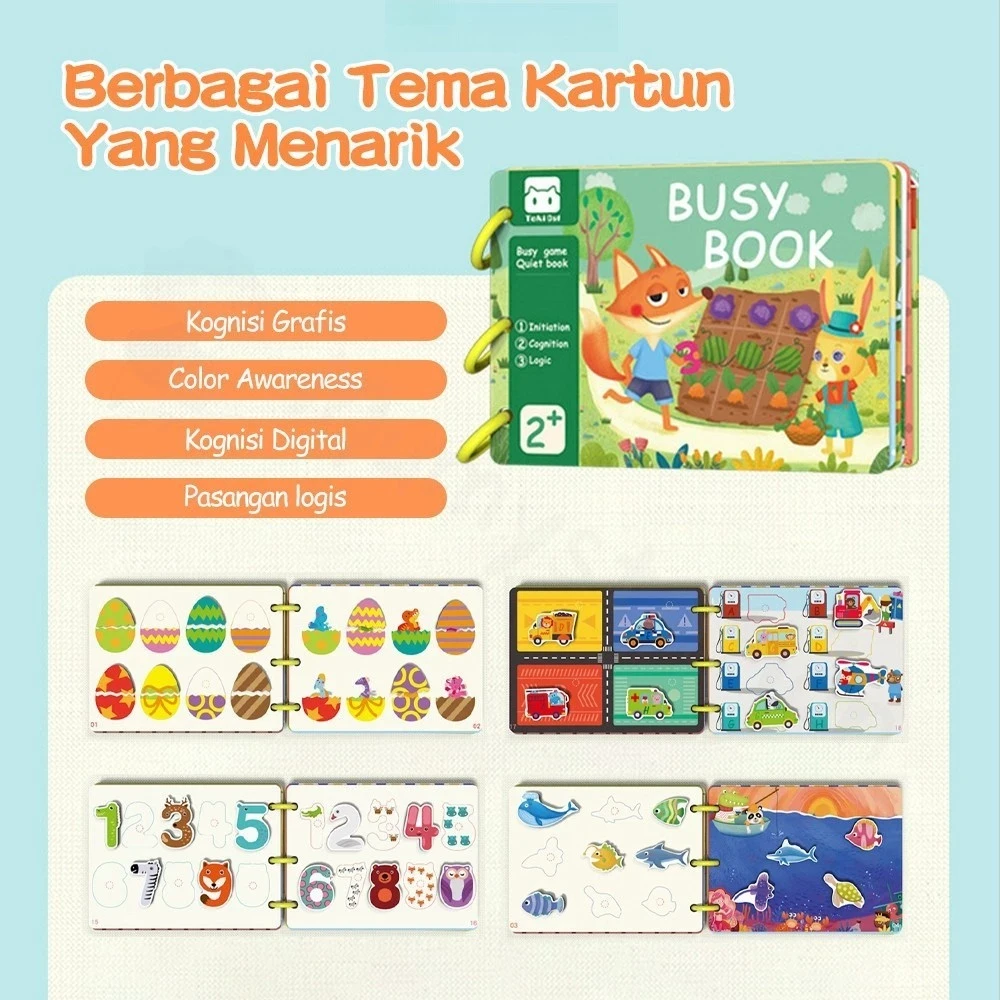 Libro tranquilo de 30 páginas Libro educativo Libro de actividades para niños Libro de actividades Montessori Libro educativo