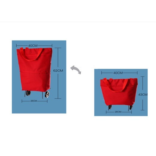 Inicio Bolsa de remolque plegable Bolsa de compras con ruedas Bolsa de viaje Bolsa de compras de tela Bolsa de equipaje Bolsa de compras plegable