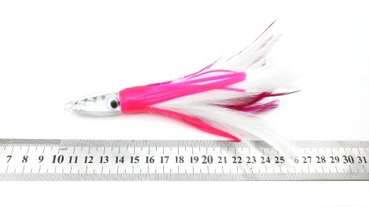 Señuelo acrílico para vestido con plumas de pulpo para pesca en el mar