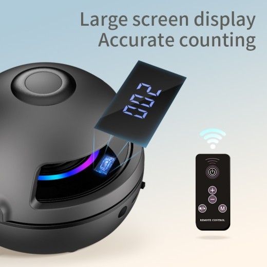 Máquina de saltar la cuerda inteligente Máquina de saltar la cuerda inteligente Ajuste de velocidad de 10 niveles Luz LED de siete colores Función de música inalámbrica