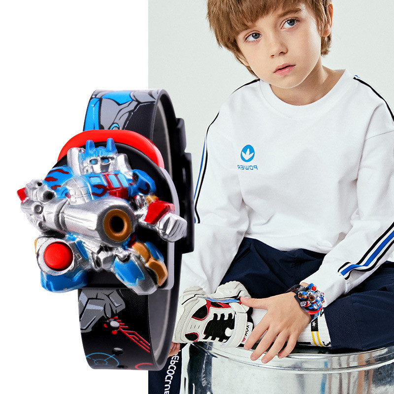 Reloj de juguete de dibujos animados tridimensional desmontable para niños pequeños