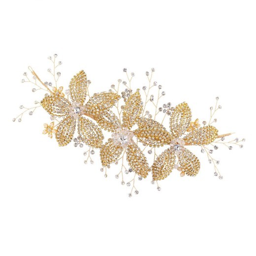 Accesorios para el cabello con diamantes de imitación y flores, diadema para novias y bodas