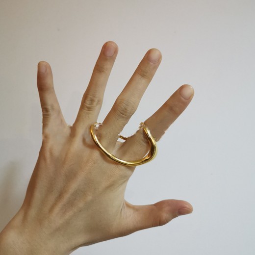 Dedales de diseño personalizado de estilo europeo y americano, creativos, multianillos en el mismo anillo.
