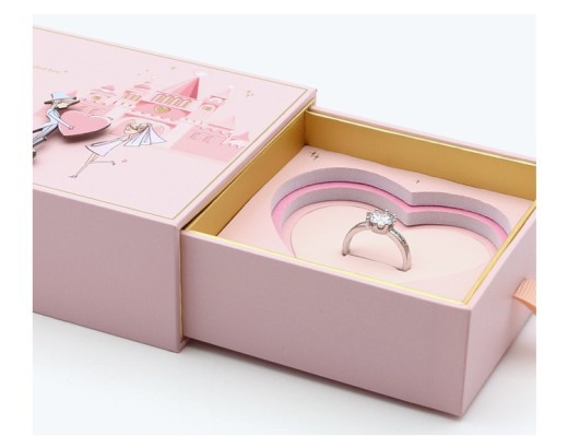 Joyero Love Castle, caja para anillos y collares