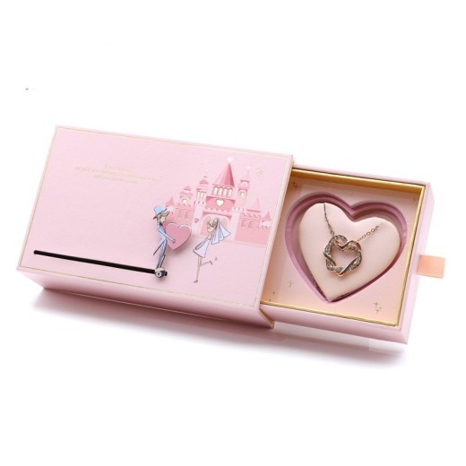 Joyero Love Castle, caja para anillos y collares
