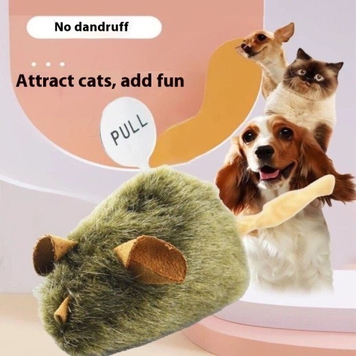 Juguete de peluche para gatos con sonido de simulación, pequeño ratón, productos para mascotas