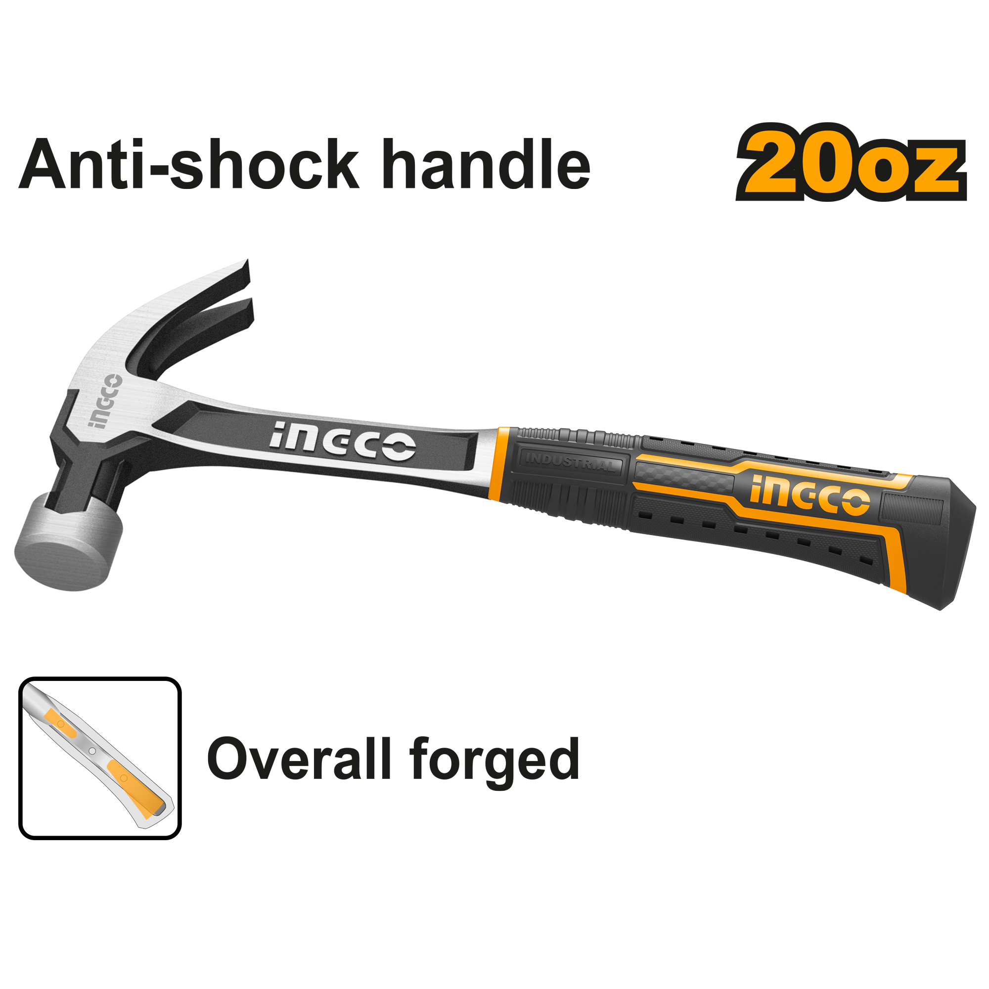 Martillo de garra 20oz 560g