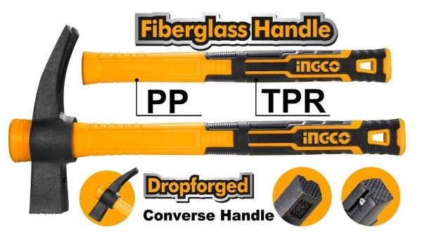 Martillo de garra tipo francés de 700 g (mango Converse)