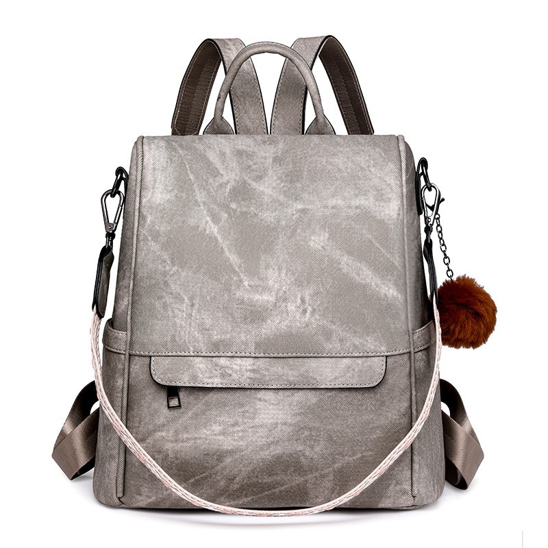 Mochila informal versátil de PU para uso diario para mujer