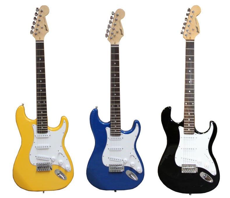 Guitarra eléctrica color amarillo