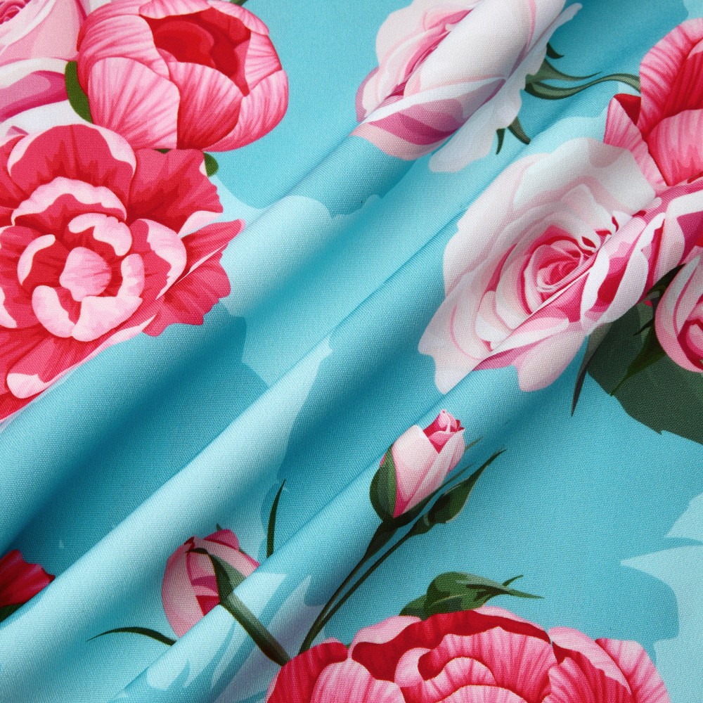 Camisa estampada de seda helada Hawaii Beach para hombre