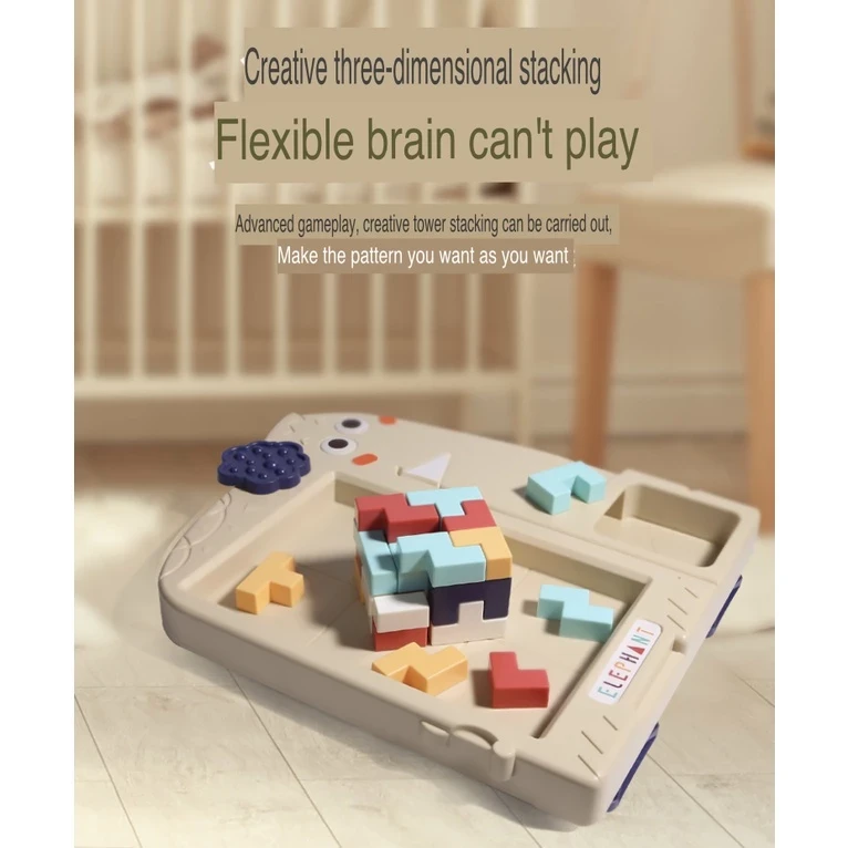 Bloques de construcción de Tetris, rompecabezas, juguete de inteligencia para niños, juguetes ensamblados para niños y niñas.
