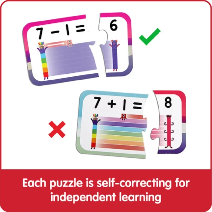 Juego de rompecabezas de suma y resta de bloques numéricos Hand2Mind