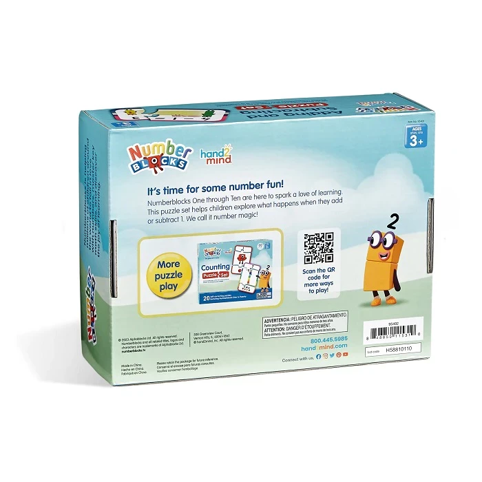 Juego de rompecabezas de suma y resta de bloques numéricos Hand2Mind