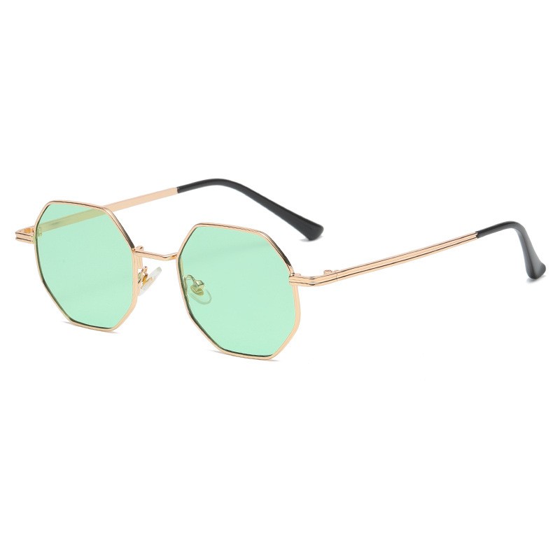 Gafas de sol clásicas vintage de metal con diseño multilateral