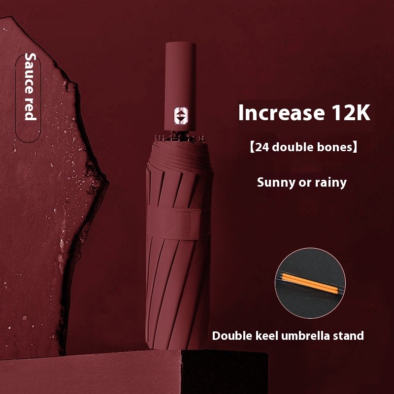 Paraguas automático de 24 varillas de gran tamaño