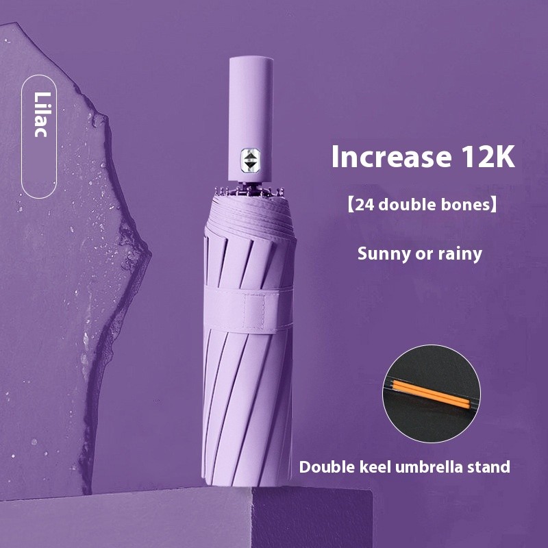 Paraguas automático de 24 varillas de gran tamaño