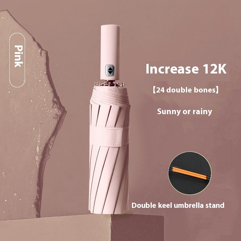 Paraguas automático de 24 varillas de gran tamaño