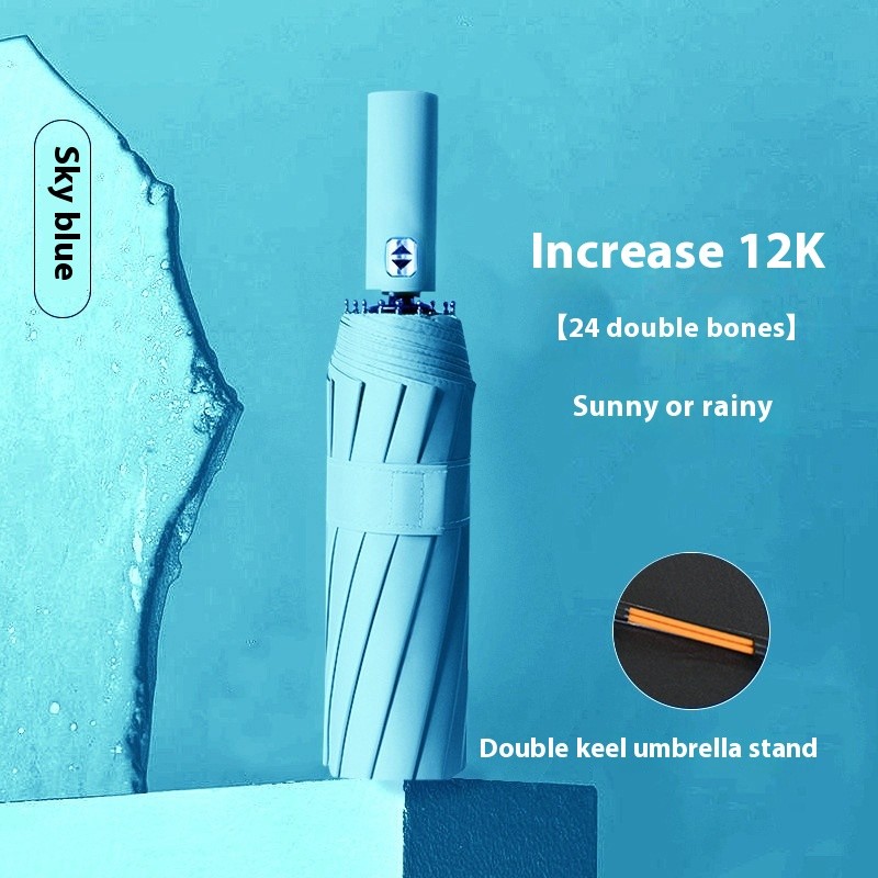 Paraguas automático de 24 varillas de gran tamaño