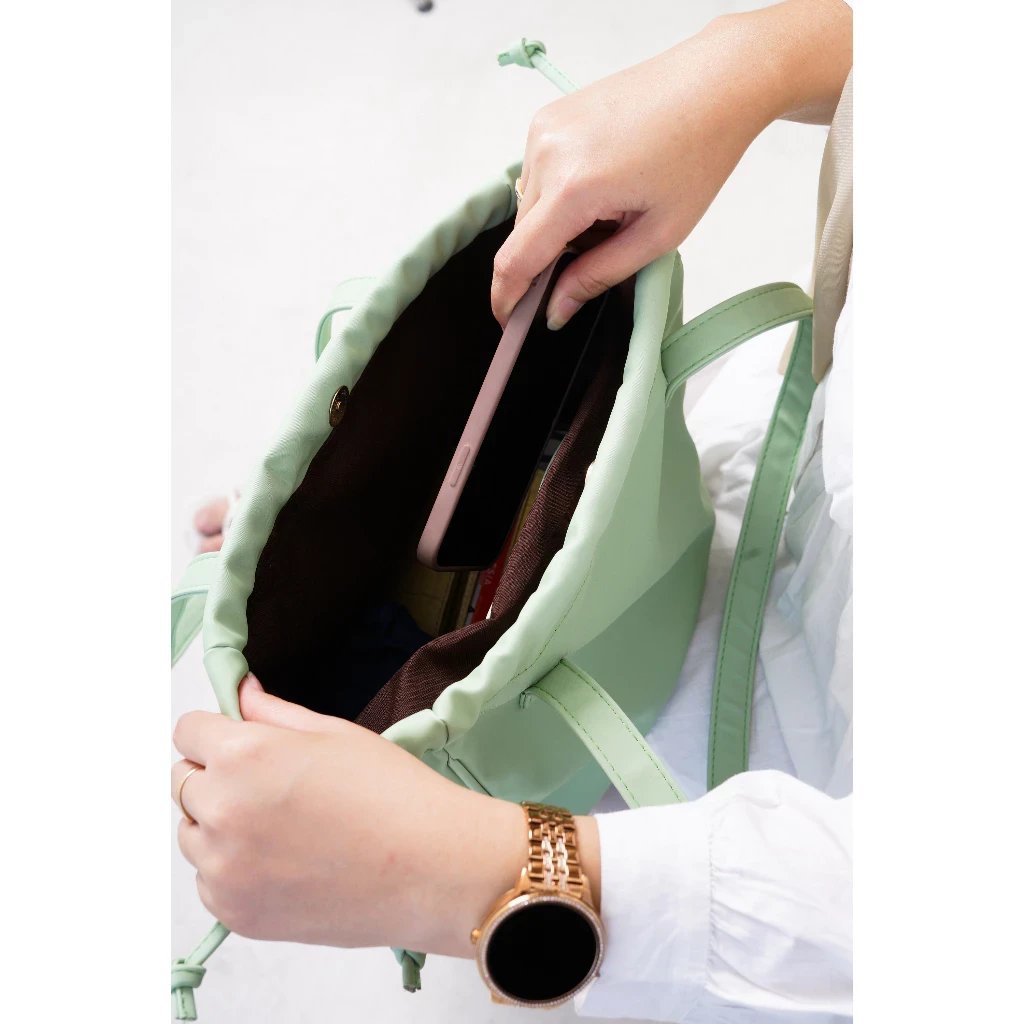 Bolso de mano para mujer con cordón Bolso de mujer
