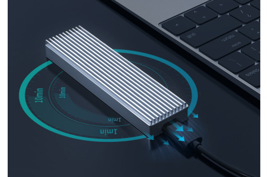 Estuche para disco duro M.2, lector de disco duro externo NVME, USB 3.1, estuche para disco duro móvil de estado sólido, estuche para disco duro