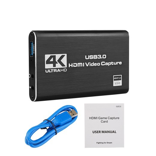 Tarjeta de captura de video HDMI, tarjeta de captura, grabación de pantalla 4K, USB 3.0, 1080P, 60 Fps, captura de juegos